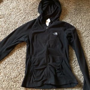 Zip up  fleece sweat shirt.